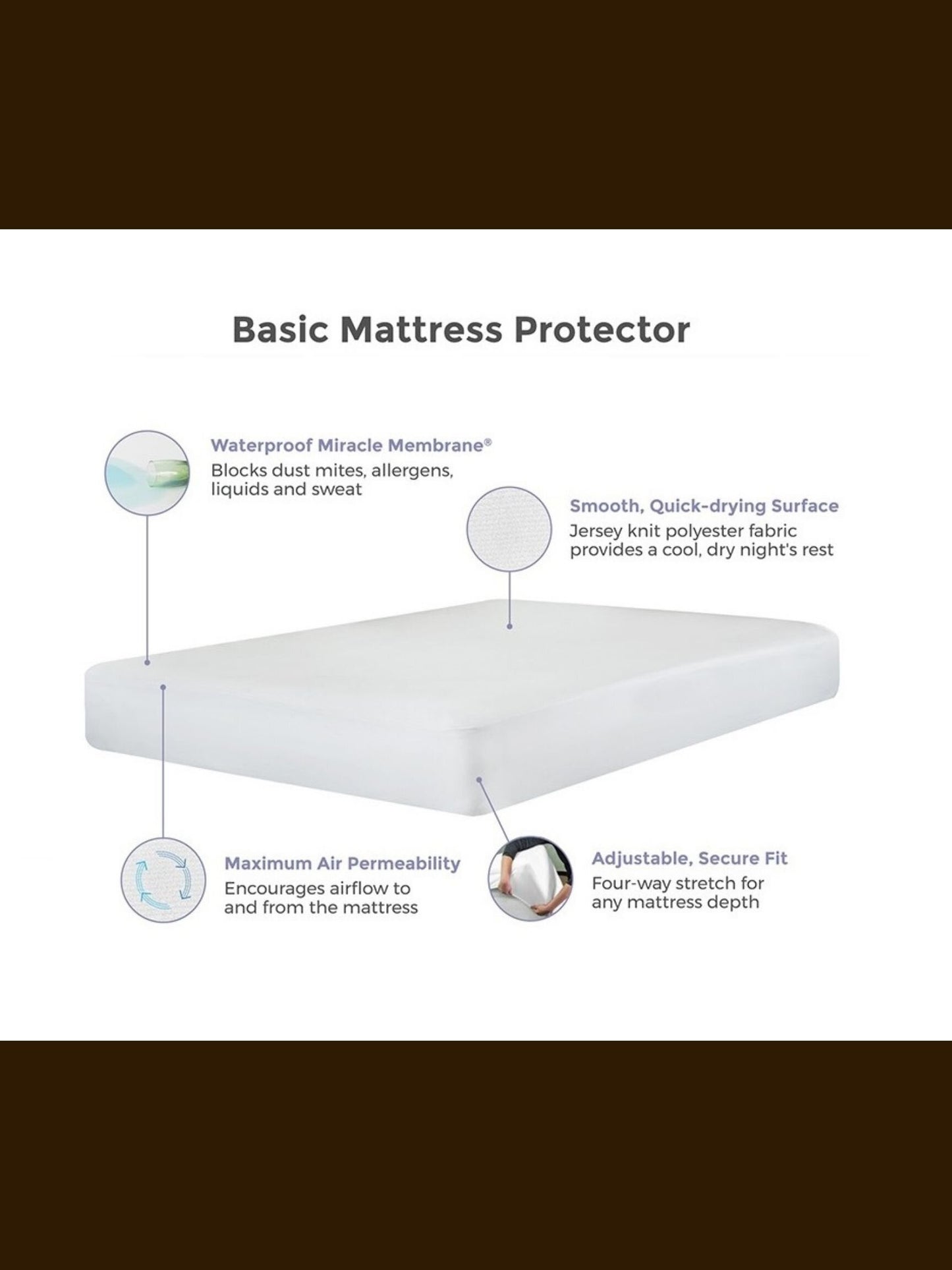 Basic Waterproof Mattress Pad Protector