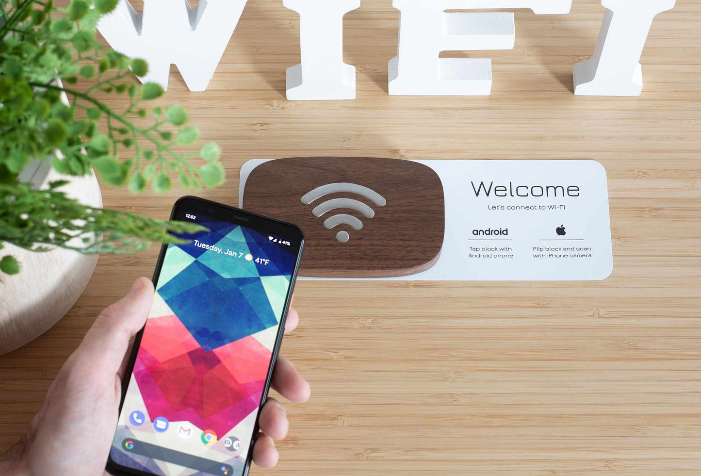 Wifi Porter Walnut/Stainless Steel